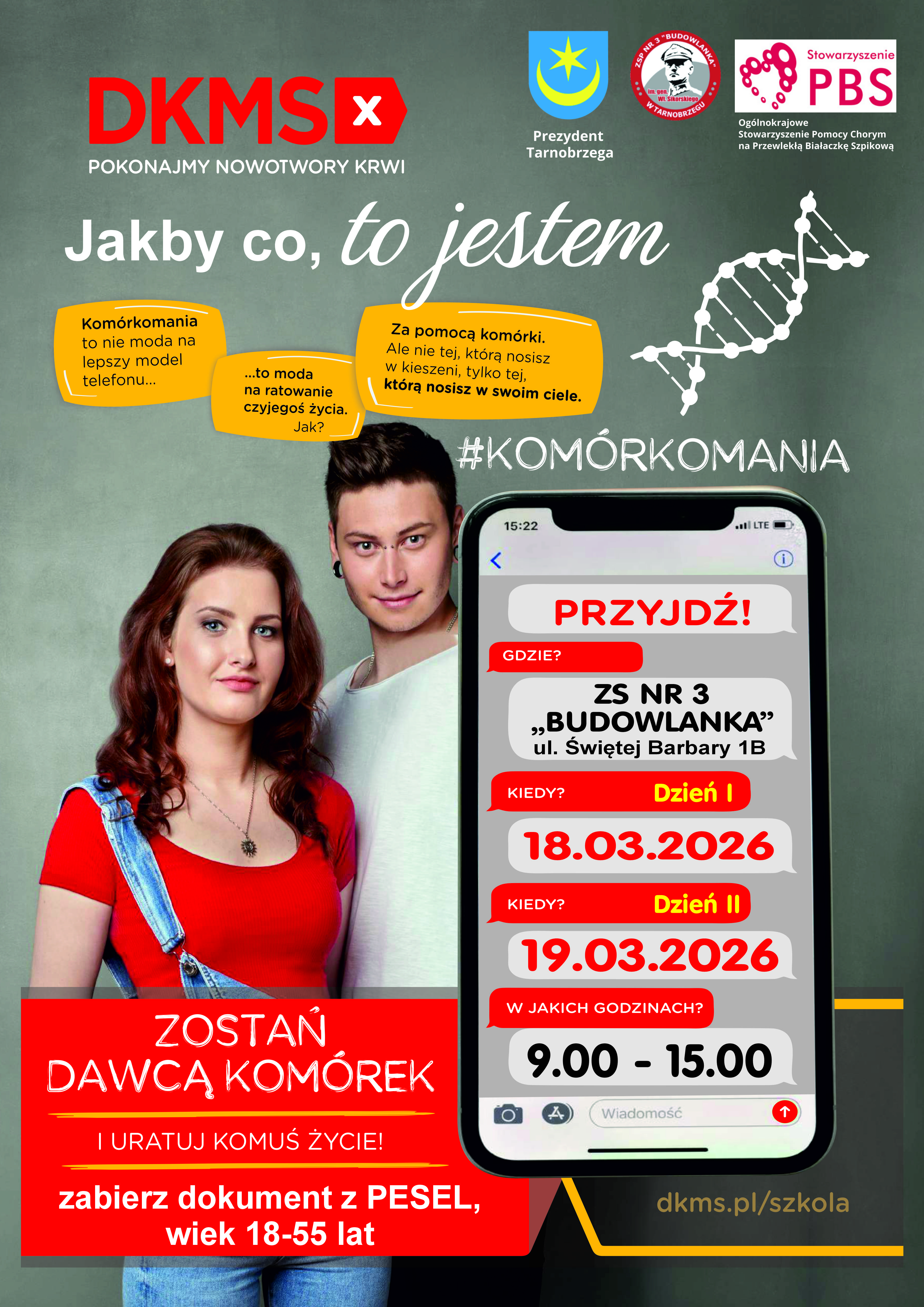 Dni Dawcy Szpiku w Tarnobrzegu – zostań świadomym dawcą komórek macierzystych