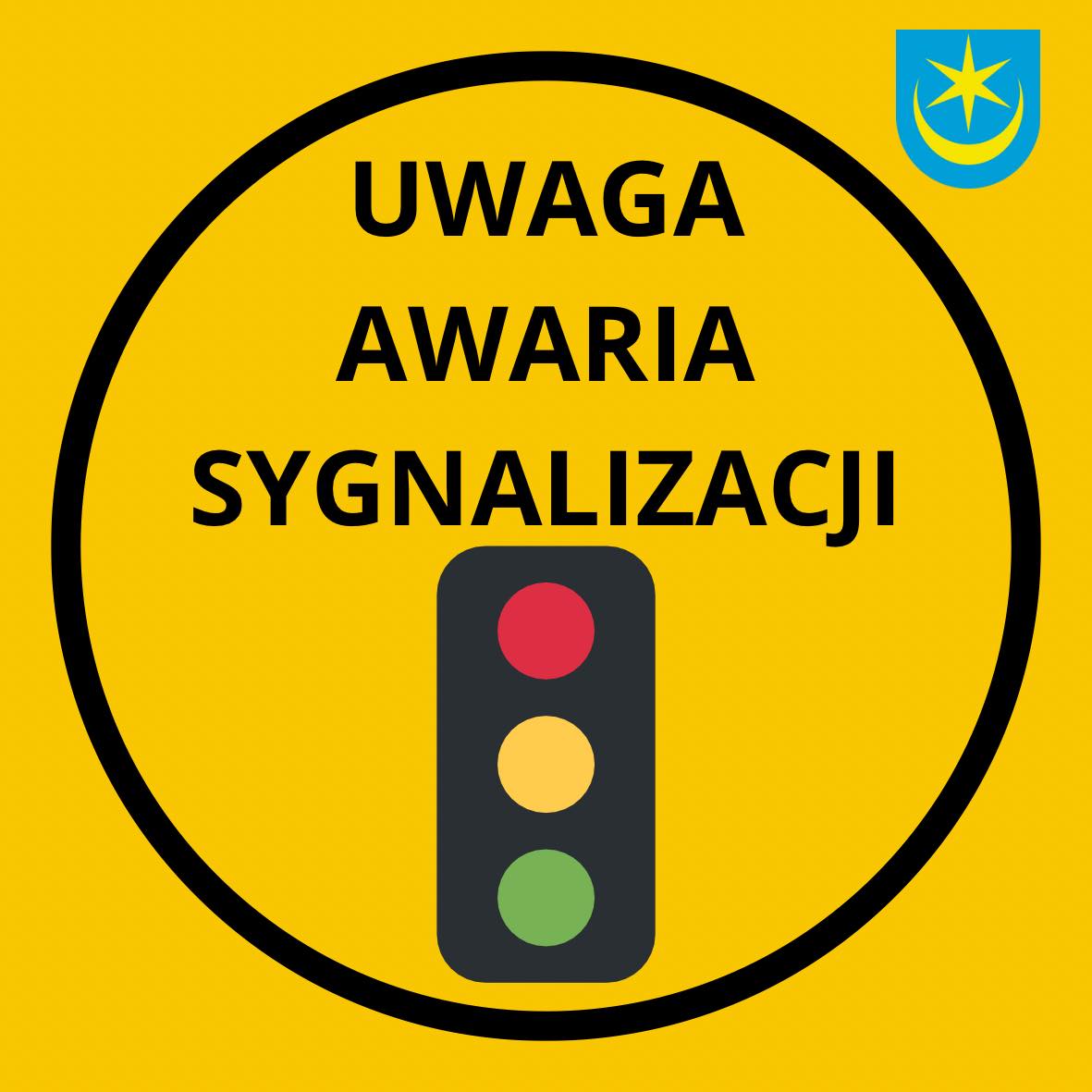 Uwaga awaria sygnalizacji świetlnej!
