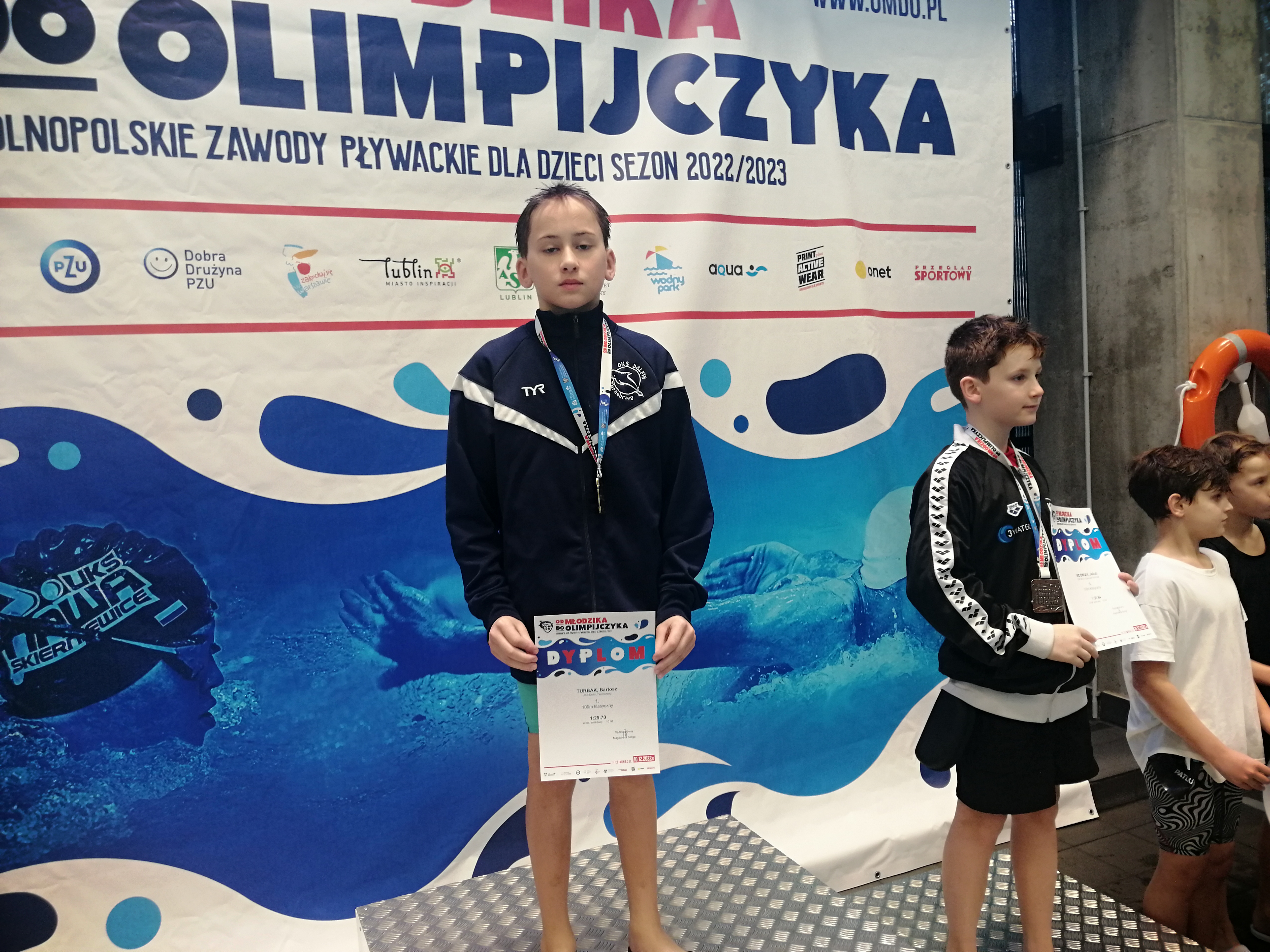 Bartosz Turbak z UKS Delfin Tarnobrzeg złotym medalistą