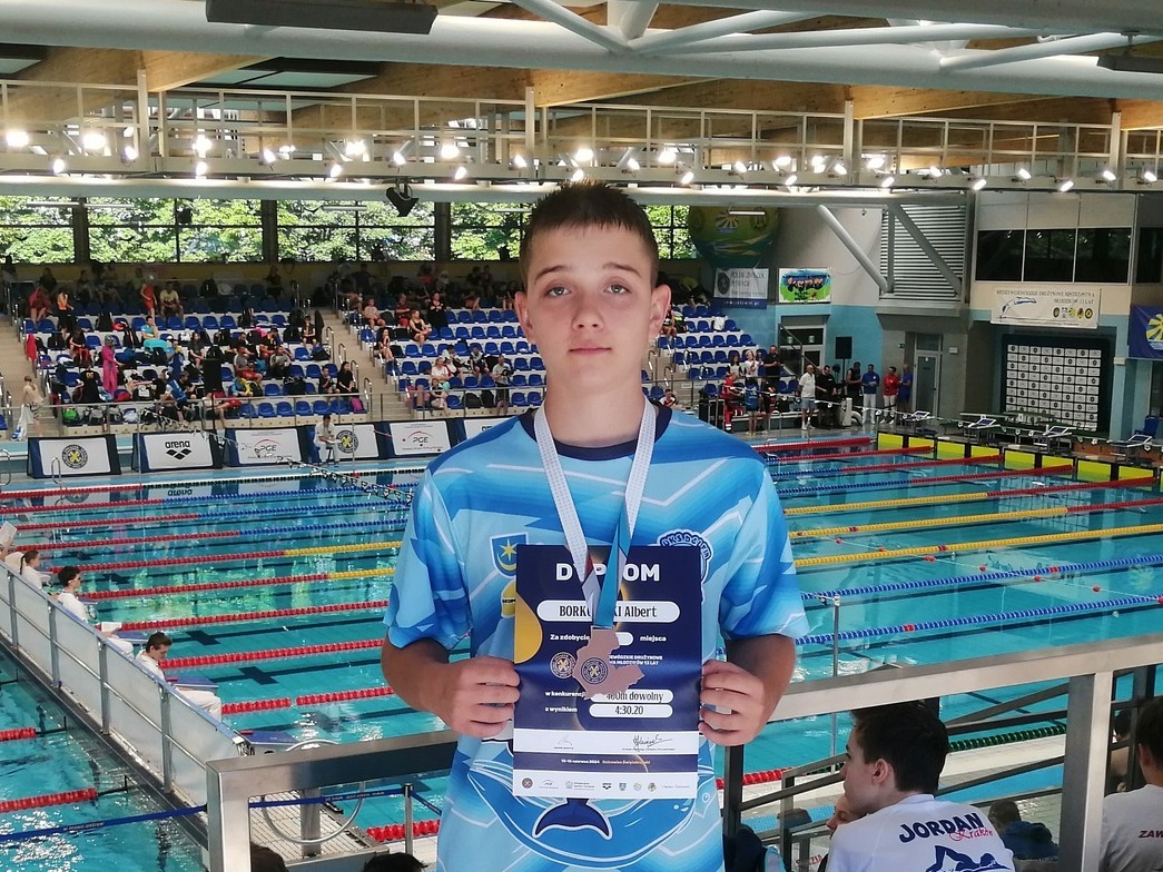 Albert Borkowski, uczeń SP 3 w Tarnobrzegu, zawodnik UKS Delfin, w Kadrze Narodowej Juniorów 14-letnich!