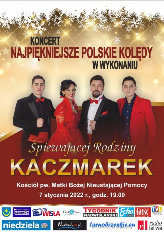„Najpiękniejsze Polskie Kolędy” w wykonaniu Śpiewającej Rodziny Kaczmarek