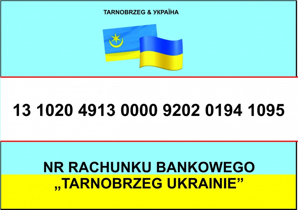 Konto dla darowizn na rzecz społeczności Ukrainy