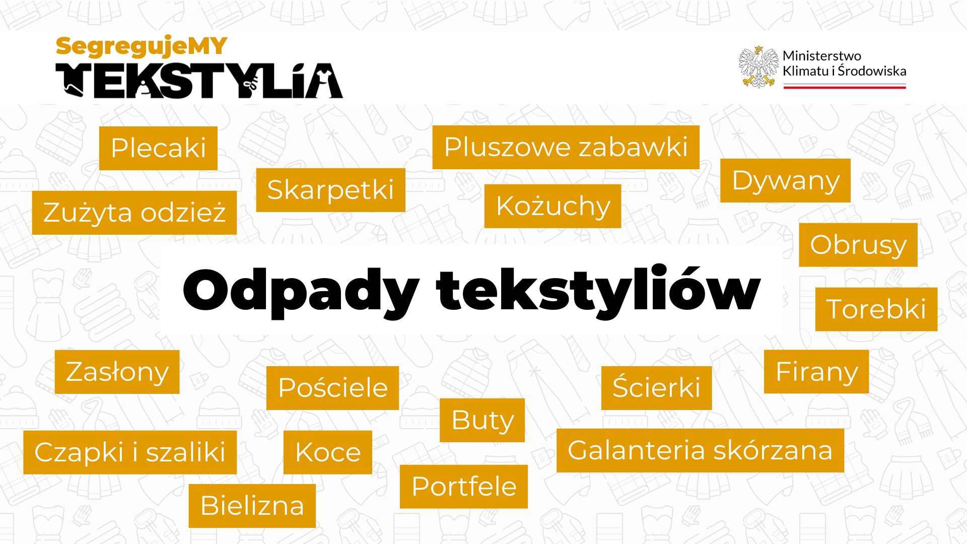 Odzież używana nie jest odpadem - nadaj jej drugie życie