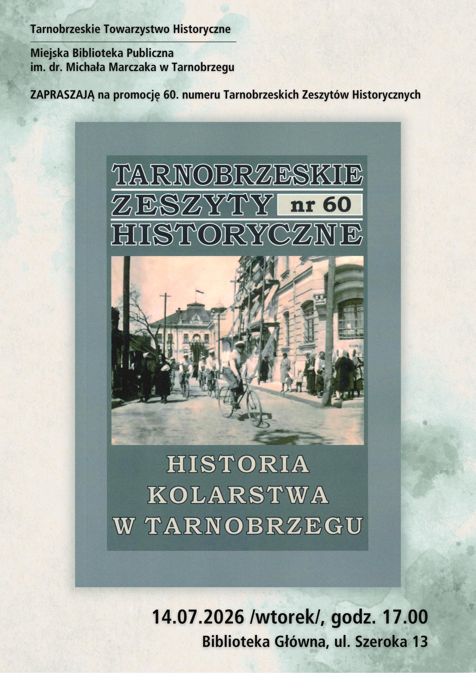 Promocja 60. numeru Tarnobrzeskich Zeszytów Historycznych w Miejskiej Bibliotece Publicznej