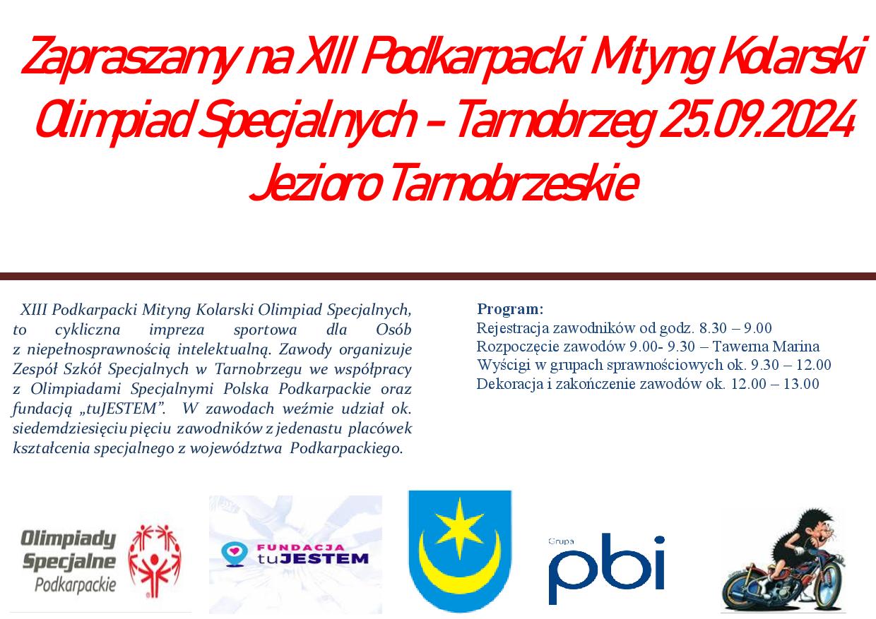 XIII Podkarpacki Mityng Kolarski Olimpiad Specjalnych