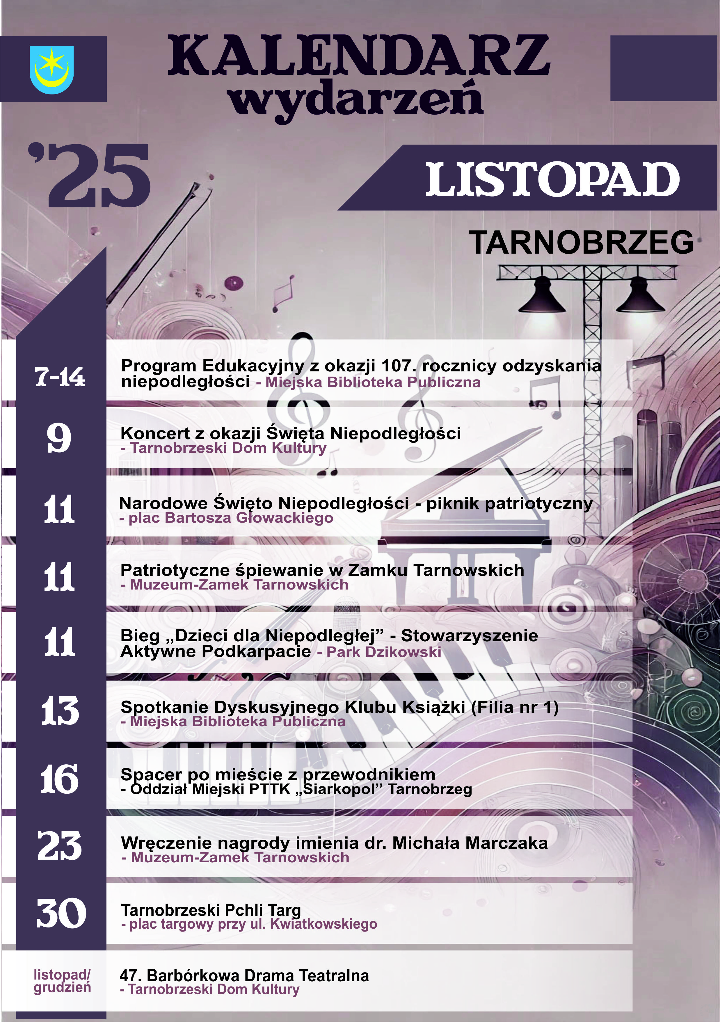 Kalendarz wydarzeń 2025