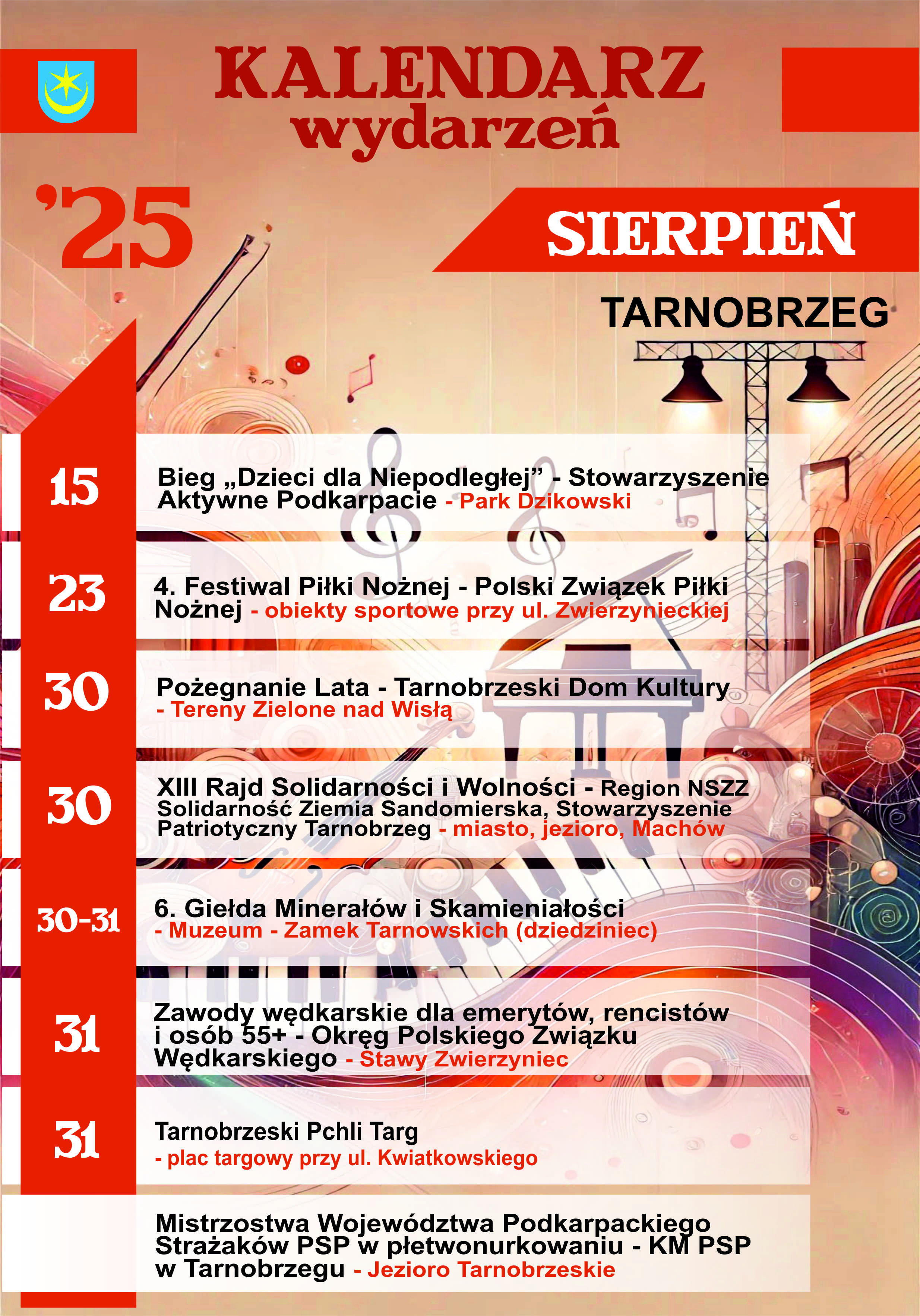 Kalendarz wydarzeń 2025
